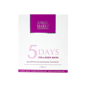 Ankel Maria - 5 Day's Collagen Mask 5天白滑鎖水面膜紙 (一盒5片), [秋冬急救面膜推介]