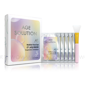 AGE SOLUTION - Bubble Face Spa O² Jelly MASK (5ml x 5 sachets)