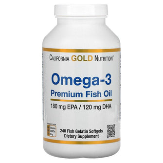 California Gold Nutrition® - Omega-3 奧米加-3 優質魚油 (240粒)